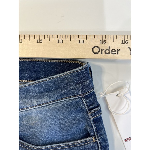 New Hudson Women's Blair Yessenia High Rise Straight Cropped Jean Blue Sz 28 - Picture 6 of 7